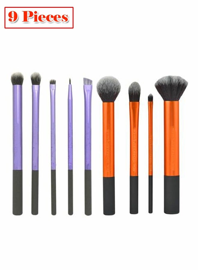 9-Piece Makeup Multi Use Brush Set - Image 1