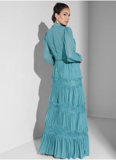 True Decadence High Neck Pleated Dress  - Image 2