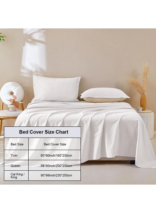 DUJUIKE Waterproof Bed Cover For Dog And Cats,Pet Hair Resistant Bed Sheet Cover, Protective Bed Liner Cover With 100% Waterproof Breathable Thin Fabric (Queen 78 * 90 Inch, White) - Image 3