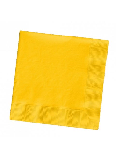 Creative Converting Touch of Color 200 Count 2-Ply Paper Beverage Napkins, School Bus Yellow , one size - 251021