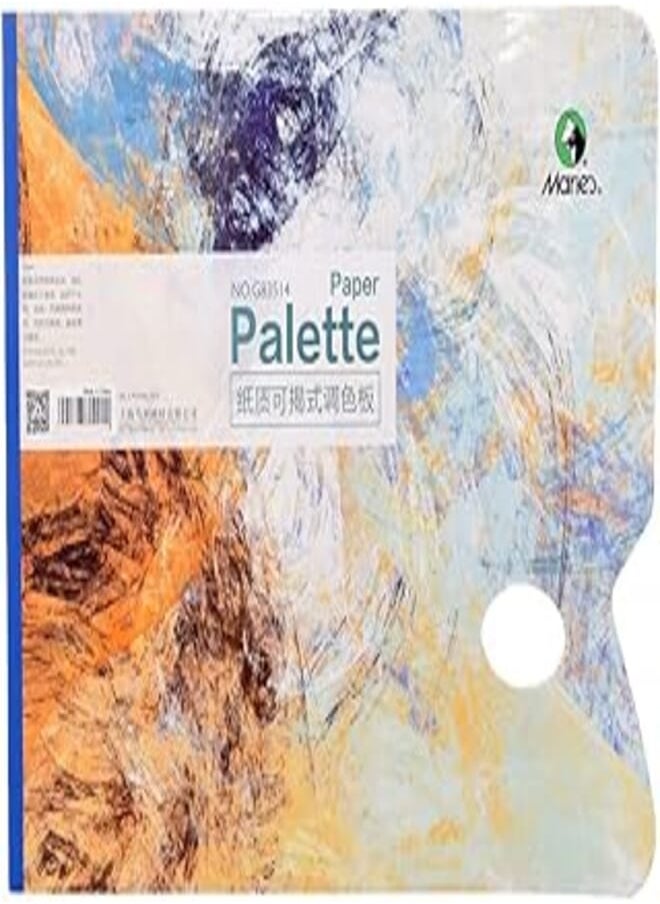 Maries Maries g83514 paper palette with thumb hole 297 * 400 mm for gouache, oil and acrylic colours - white 