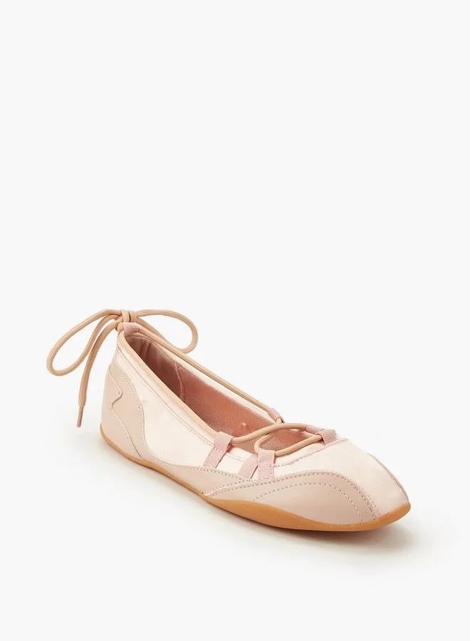 Celeste Women Lace-Up Ballerina Shoes