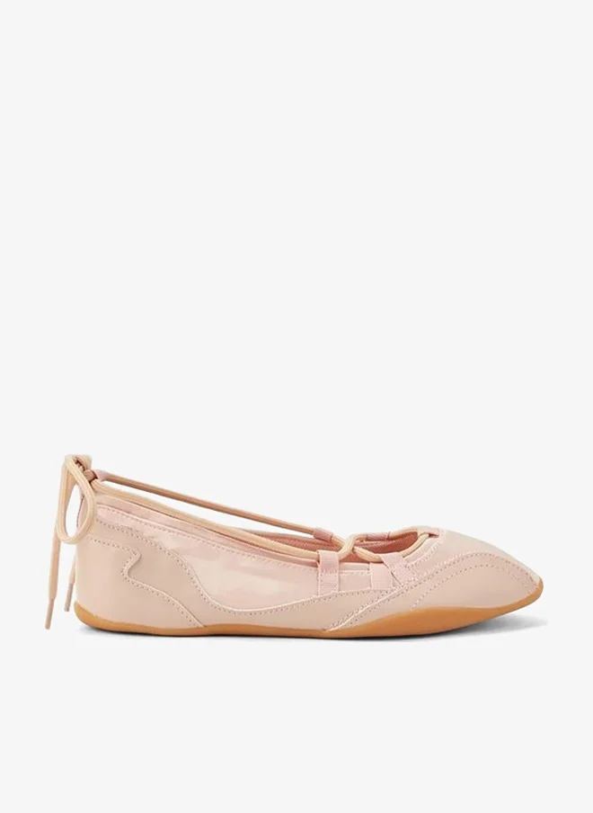 Celeste Women Lace-Up Ballerina Shoes