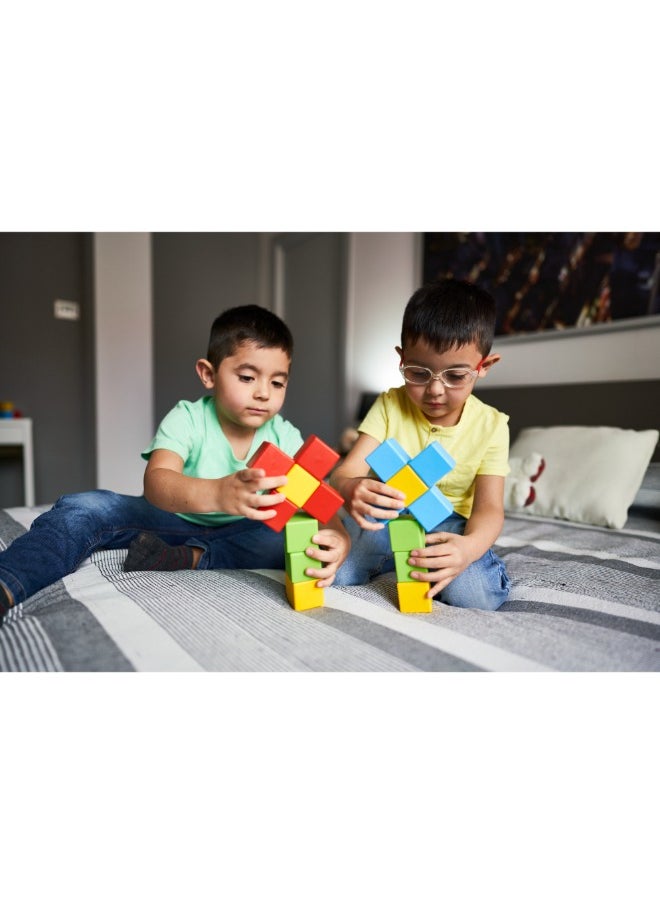 GEOMAG - Geomag Magicube Full Color Crystal Magnetic Construction STEM Toy 16 Pcs - Image 1