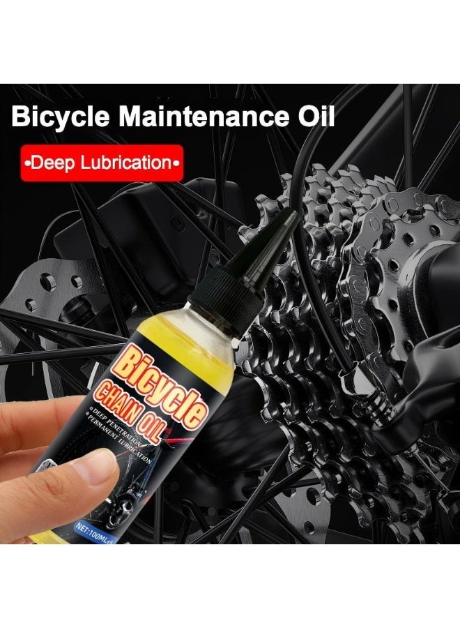 ويليام وير سلسلة دراجة زيت دراجة تحمل سلسلة مركز زيوت إصلاح التشحيم منع الصدأ يعمل أيضا للأدوات الميكانيكية آلة الخياطة اكسسوارات السيارات الأجهزة المنزلية ((100ML) - Image 1