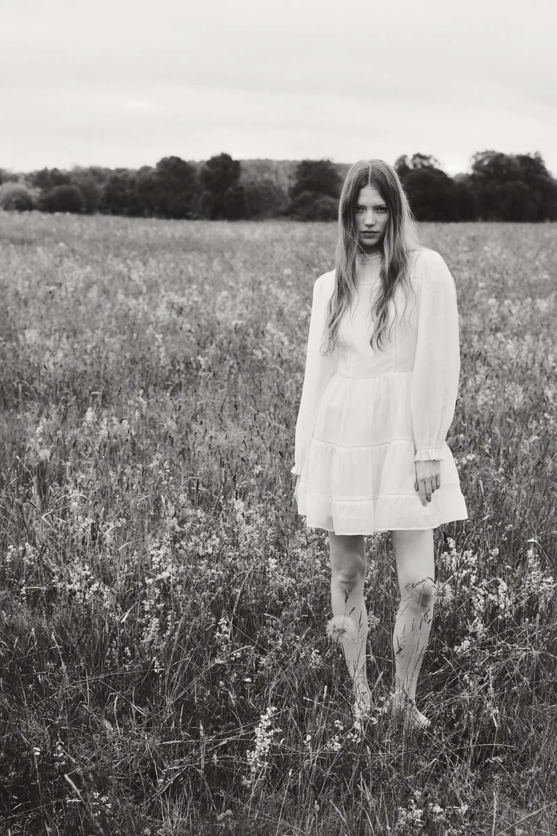 H&M Ladder-lace-detail dress