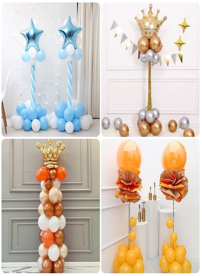 Lechay Balloon Column Stand Set of 4, 6.6ft Adjustable Balloon Stand kit with Base Telescopic for Baby Shower Wedding Birthday Graduation Party Decorations - Image 5