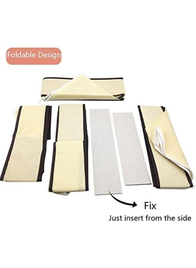 Drawer Organizer Foldable Cabinet Underwear Storage Box Closet Dresser Divider Basket Bins For Storing Lingerie, Bra, Socks, Clothes, Ties And Belt(4Pc) - Image 5