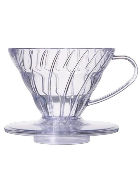 V60 Acrylic Coffee Dripper, Size 02 | Ideal for Brewing Coffee, Suitable for 1-4 Cups, Durable and Easy to Clean