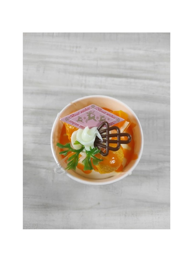 3D Real Resin Home Accessories Fridge Magnetic Stickers Fake Ice Cream Cup Magnetic Sticker Fridge Food Refrigerator Sticker Cute Magnetic Shapes (Ice Cream) - Image 3