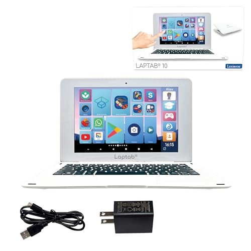 LEXiBOOK LAPTAB 10, Laptop with Touch Screen, Designed for The Whole Family, Educational and Fun Content, Powered by Android™, Parental Control, Ultra Thin and Light, LT10EN - Image 1
