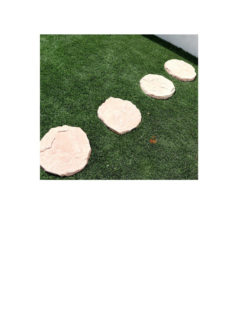 KNP Garden stepping stones Anti-Slip 28-35cm Round Gray single stone - Image 1