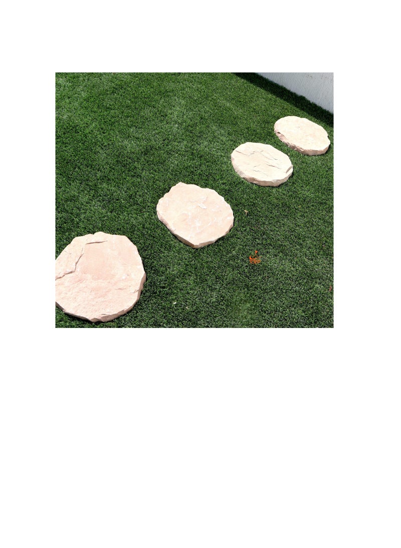 KNP Garden stepping stones Anti-Slip 28-35cm Round Gray single stone - Image 3
