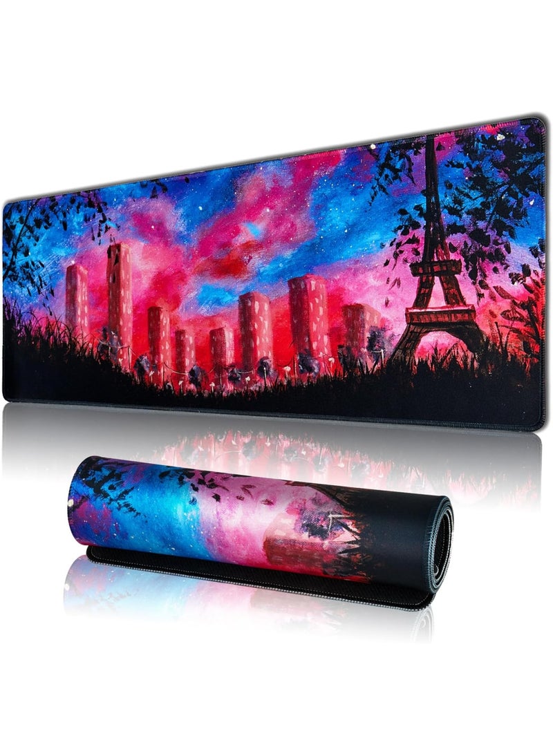 Large Gaming Mouse Pad, XL Desk Mat with Seamed Edges, Waterproof, Non-Slip Rubber Base, 70 cm x 30 cm x 2 mm Keyboard Pad, Big Mousepad - Image 1