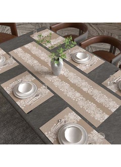 ART MOOD Slate Leaf Placemats Set  - Image 1