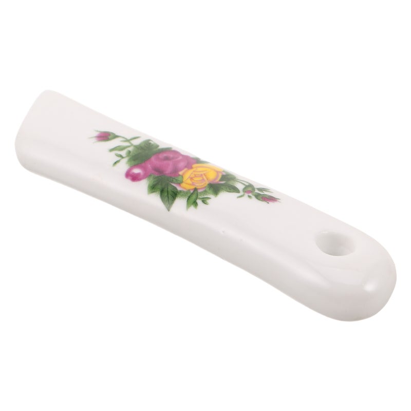 Ceramic Knife Handle Replacement for 6-Inch Blade - Floral Printed Chinese Style Grip Handle for Kitchen Knives - Ergonomic Use and Easy-to-Install - Image 3