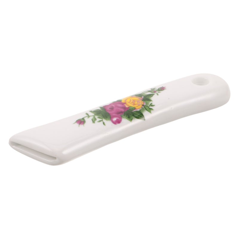 Ceramic Knife Handle Replacement for 6-Inch Blade - Floral Printed Chinese Style Grip Handle for Kitchen Knives - Ergonomic Use and Easy-to-Install - Image 1