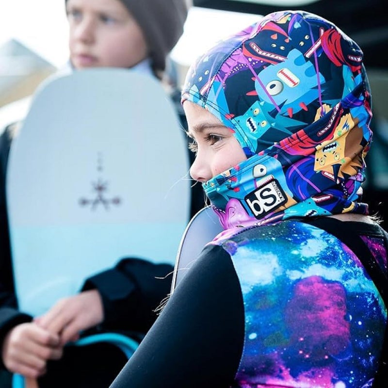 BLACKSTRAP Kids' Hood ExoHinge Balaclava Ski Mask, Helmet Compatible, Keeps Kids Comfortable and Warm, [Black] - Image 4