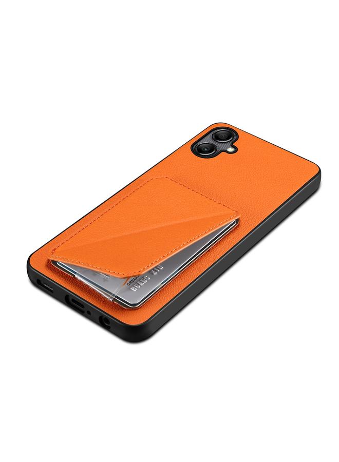 Denior Case For Samsung Galaxy S23 5G Imitation Calf Leather Back Phone Case with Holder - Image 4