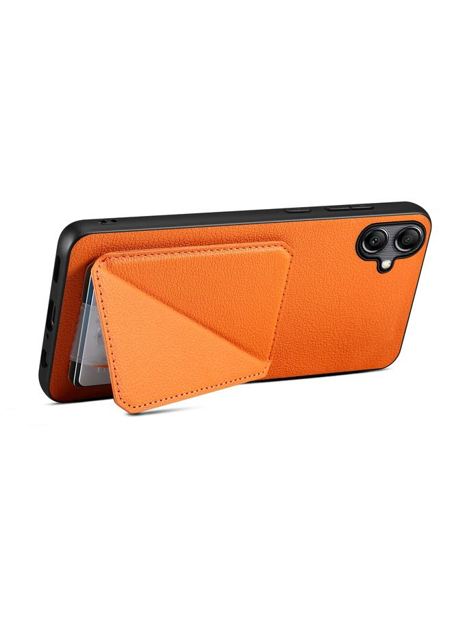 Denior Case For Samsung Galaxy S23 5G Imitation Calf Leather Back Phone Case with Holder - Image 3