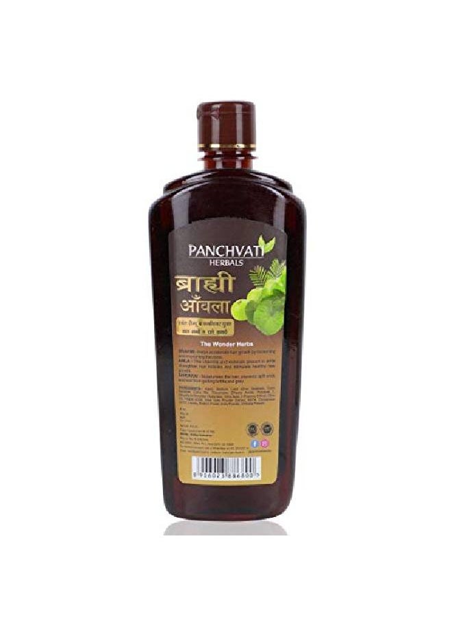 Panchvati Herbals Brahmi Amla Shampoo Promotes faster hair growth Reduces hair fall Avoids premature greying pack of 2 (Each 450 ml)  - Image 4