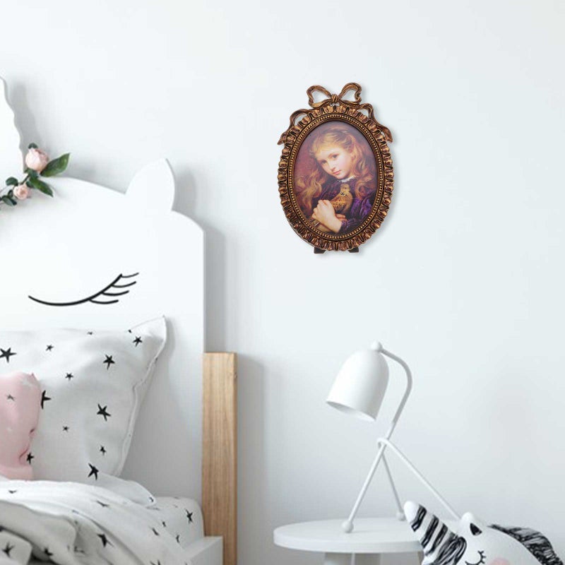 🏠 إطار صور مستطيل من الراتنج بنمط أوروبي لون بني مقاس 17 5 2 سنتيمتر قطعة واحدة - Image 2
