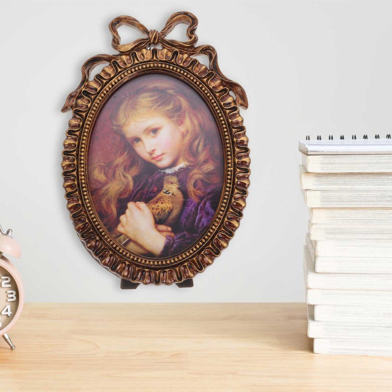 🏠 إطار صور مستطيل من الراتنج بنمط أوروبي لون بني مقاس 17 5 2 سنتيمتر قطعة واحدة - Image 3