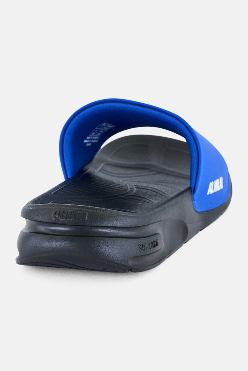 PUMA Men Softride Team Cat Al Hilal Slip On Slides, Blue - Image 3