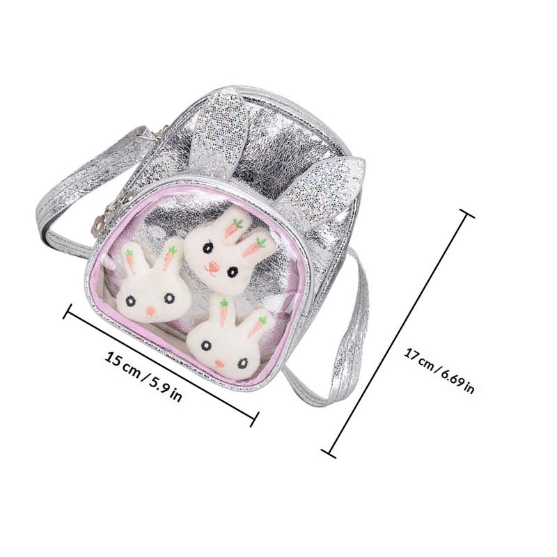 Children Chic Single-shoulder Bag Cartoon Bunny Model Sling Bag Storage Bag - Image 2
