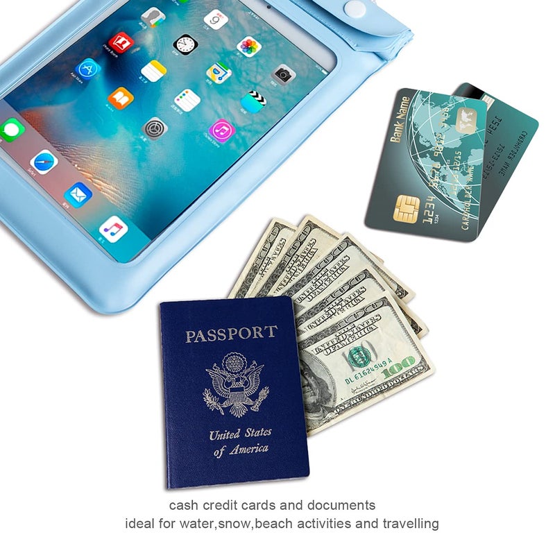 WALNEW Universal Waterproof eReader Protective Case Cover for Kindle Colorsoft Signature Edition/7'/6.8'/6' Kindle 2024/Oasis/Kindle Fire 7,iPad Mini,Kobo Clara/Nia and More,Lightblue - Image 5