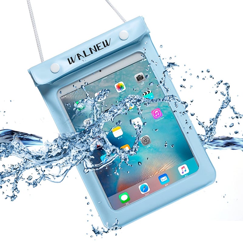 WALNEW Universal Waterproof eReader Protective Case Cover for Kindle Colorsoft Signature Edition/7'/6.8'/6' Kindle 2024/Oasis/Kindle Fire 7,iPad Mini,Kobo Clara/Nia and More,Lightblue - Image 2