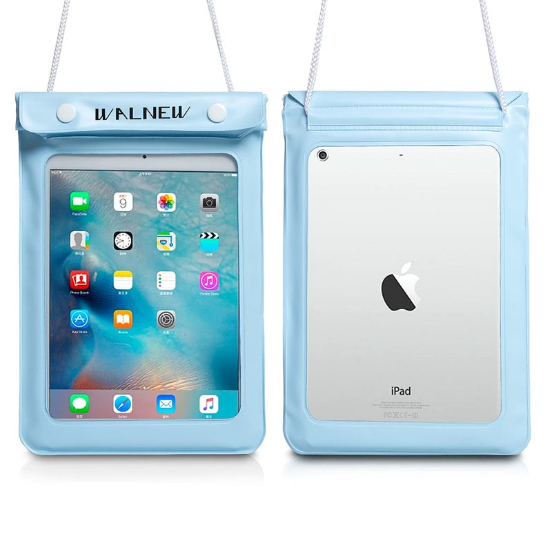 WALNEW Universal Waterproof eReader Protective Case Cover for Kindle Colorsoft Signature Edition/7'/6.8'/6' Kindle 2024/Oasis/Kindle Fire 7,iPad Mini,Kobo Clara/Nia and More,Lightblue - Image 3