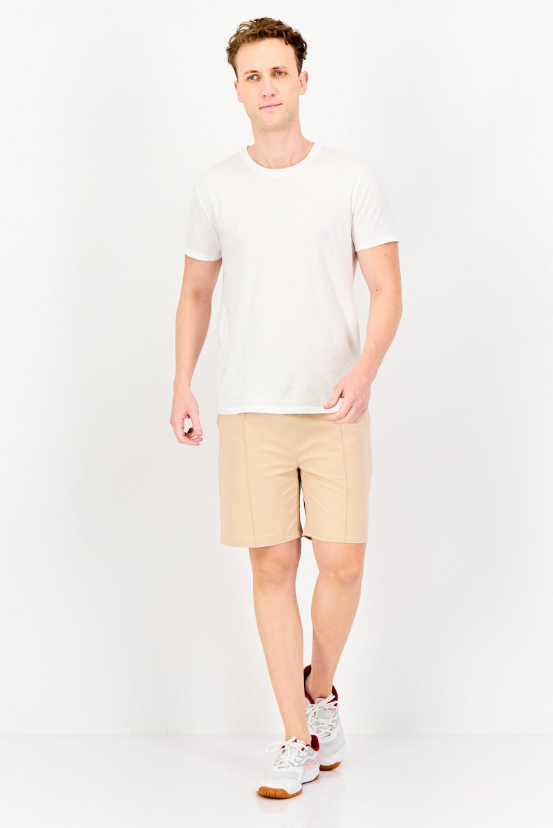 RBX Men Sportswear Fit Outdoor Shorts, Dark Beige - Image 3