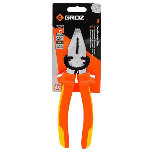 Groz PROFESSIONAL GRADE 6" Inch Combination Plier |12 Months Warranty | 1000v Insulation Plier | Heavy Duty Plier 6 Inch for Professional, Home Use, DIY | CPL/CV/6 - Image 4