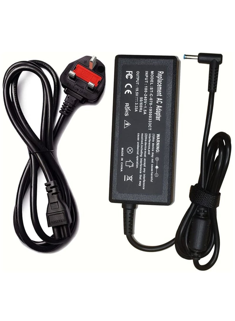 Generic 19.5V 3.33A 65W AC Adapter Laptop Battery Charger Power Cord for HP 250 255 G2 G3 G4 G5 Series HP Pavilion X360 Spectre X360 13 13T 15 HP Pavilion 15 Series HP Stream 11 13 14 Notebook PC  - Image 4