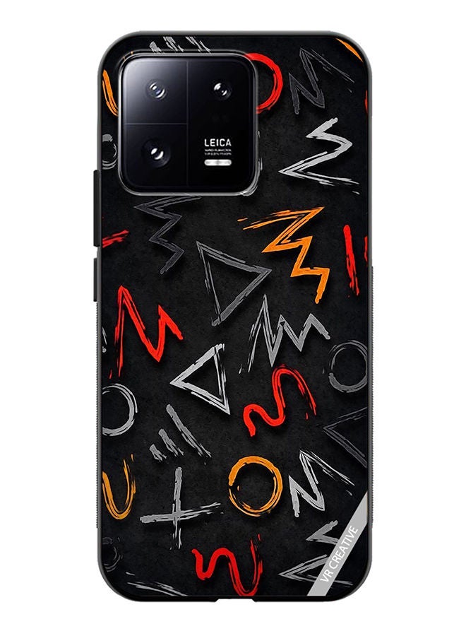VR CREATIVE Protective Case Cover For Xiaomi 13 Abstract Design Multicolour - Image 1