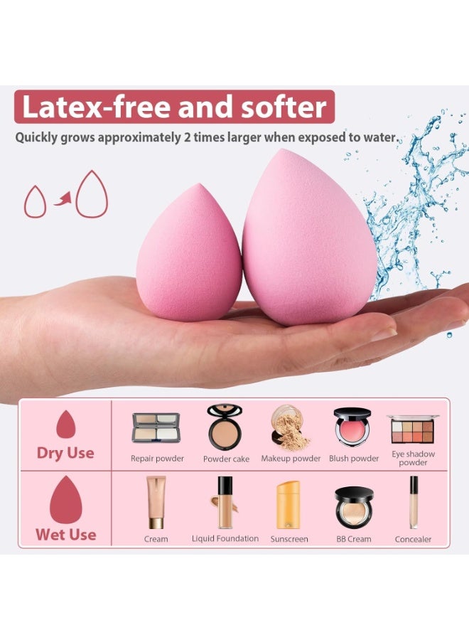 Arabest Makeup Brush Set, 42Pcs Makeup Tool Set Premium Synthetic Foundation Powder Concealers Eye Shadows Blush Makeup Brushes Kit with Makeup Sponge, Powder Puffs for Beginner & Professional - Image 5