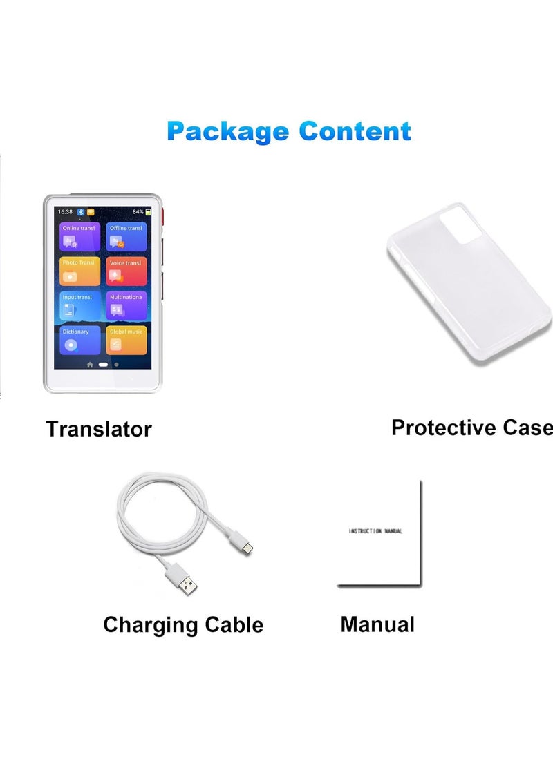 SYOSI - Language Translator Device, No WiFi Needed, Two-Way AI Voice, 139+ Language Online Translation, Translator for All Languages, Newest 4" HD Offline/Photo Translation for Travel/Business/Study - Image 1