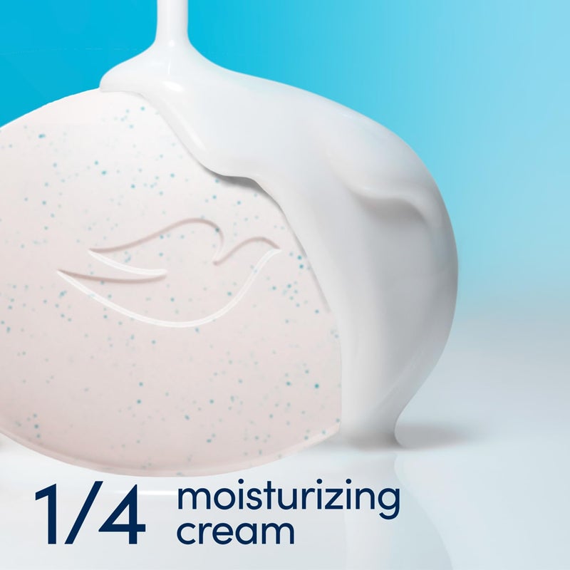 Dove Soap, Gentle Exfoliating Beauty Bar 3-Pack â€“ 3-in-1 Moisturizing Face, Body & Hand Soap, 4.75 Oz Ea. - Image 3