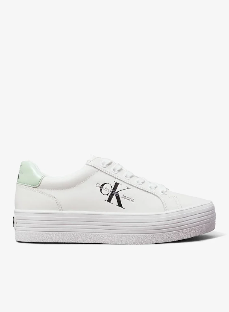 Calvin Klein Jeans Leather Platform Sneakers