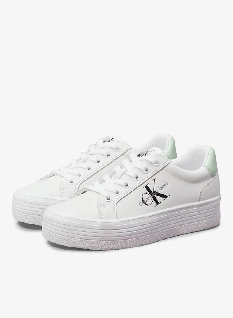 Calvin Klein Jeans Leather Platform Sneakers