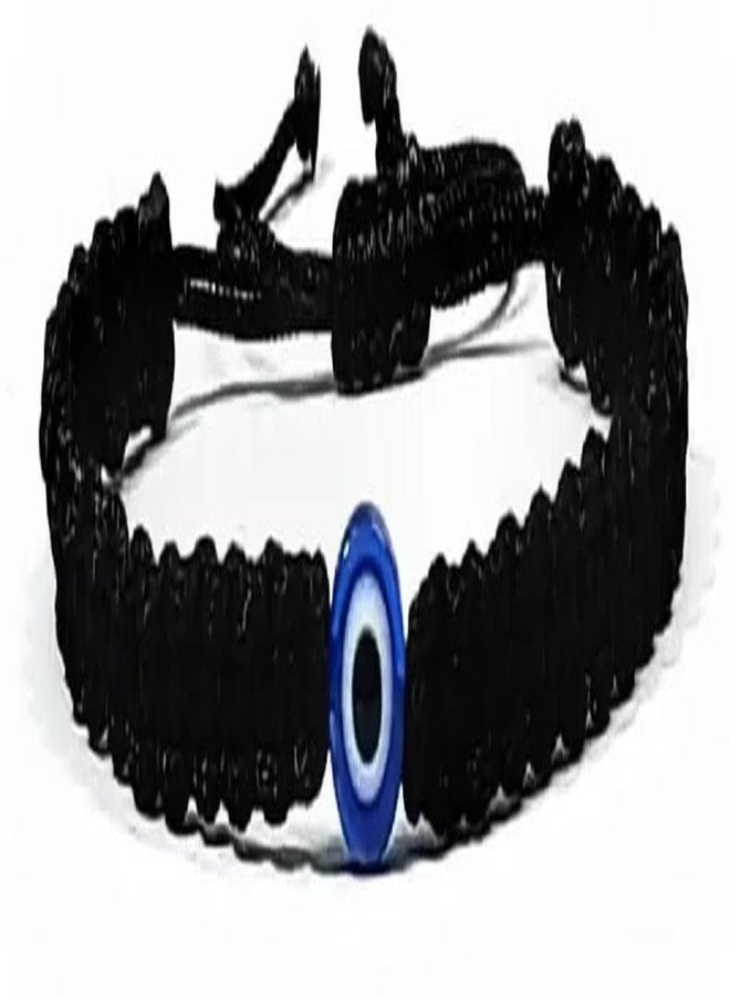 LIGAMENT Black Thread Evil Eye Nazariya Bracelet For Girls Women Men Boys (Black) - Image 3
