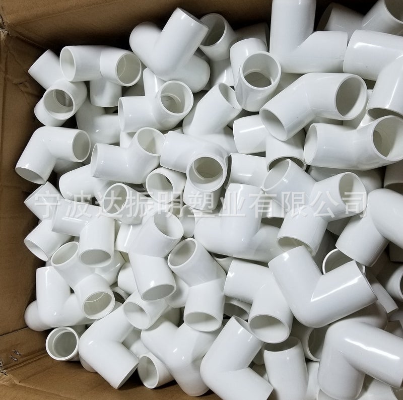 Schedule40 Furniture Grade Three-Dimensional Tee Pvc Pipe Fittings Pvc Three-Way Porcelain White Fittings - Image 5