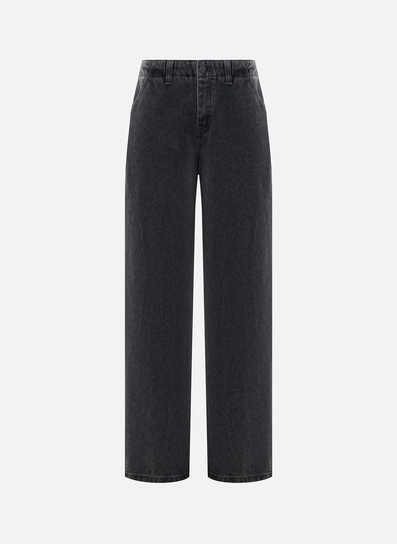 ليتشي جينز فضفاض متوسط ​​الارتفاع