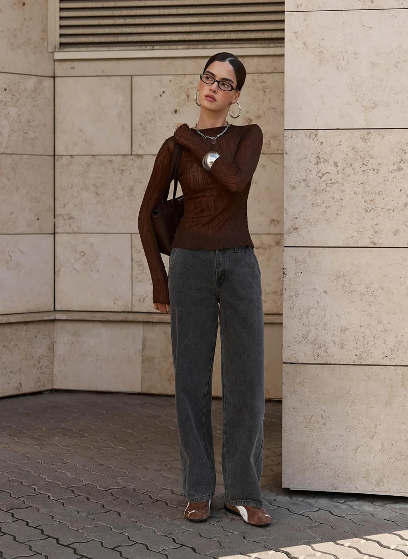 Lichi  Loose mid-rise jeans for Women | Best Price UAE