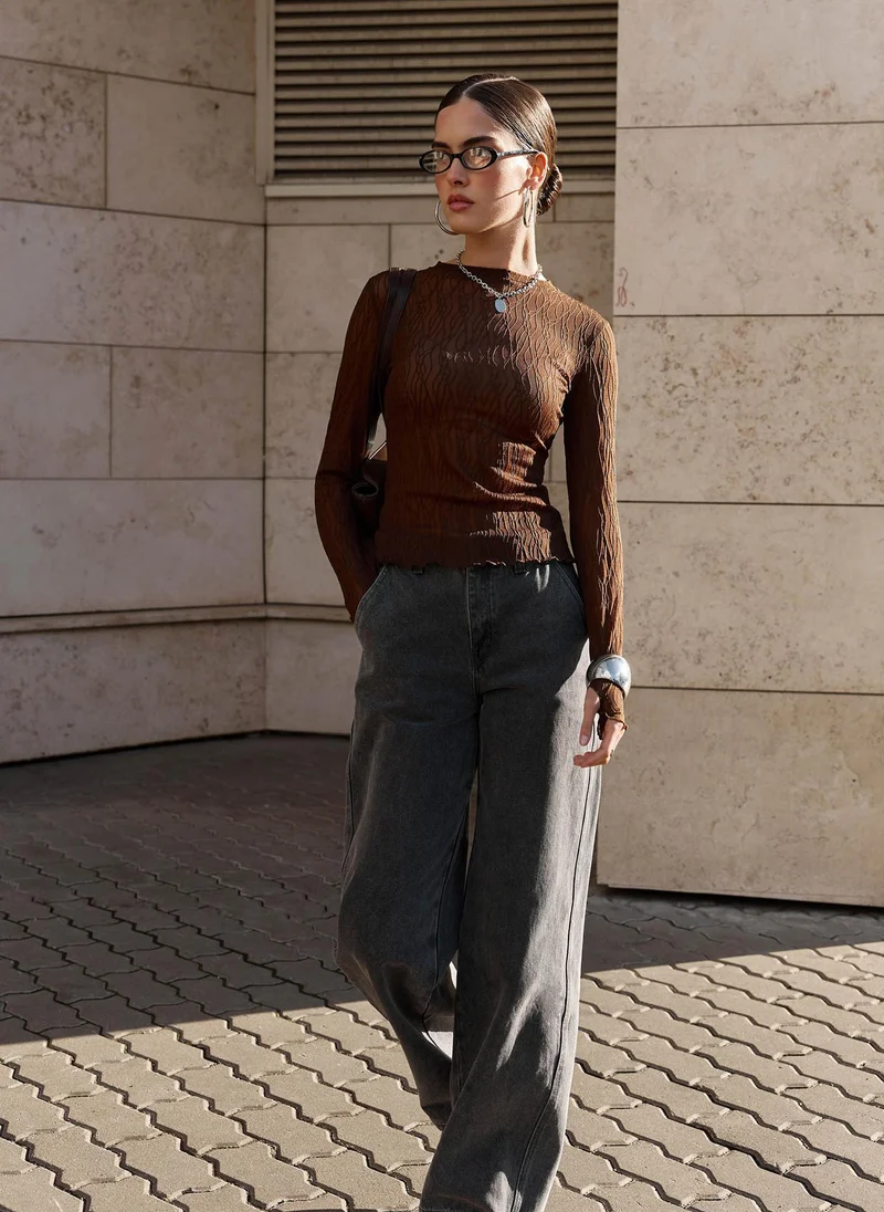 Lichi  Loose mid-rise jeans for Women | Best Price UAE