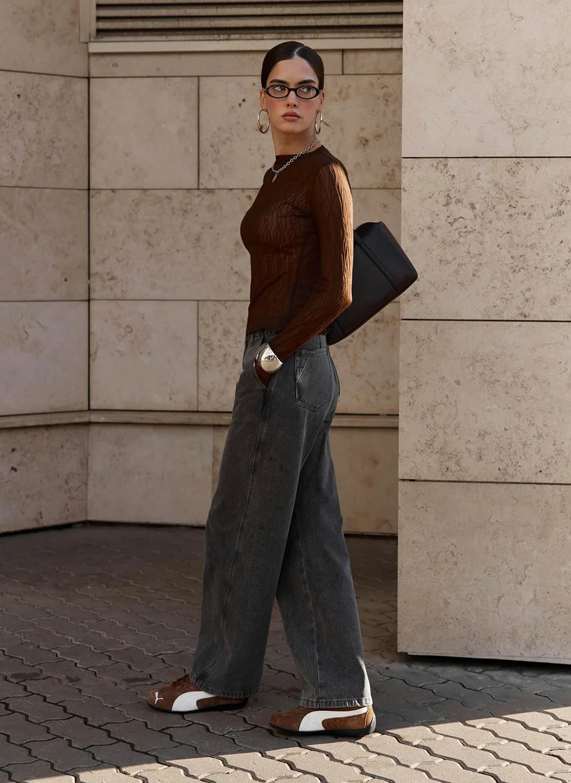 Lichi  Loose mid-rise jeans for Women | Best Price UAE