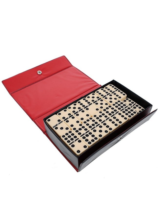 WE Games Double Nine Dominoes With Spinners - Premium Ivory Tiles, Ideal Size, Classic Family And Adult Board Game - Image 2