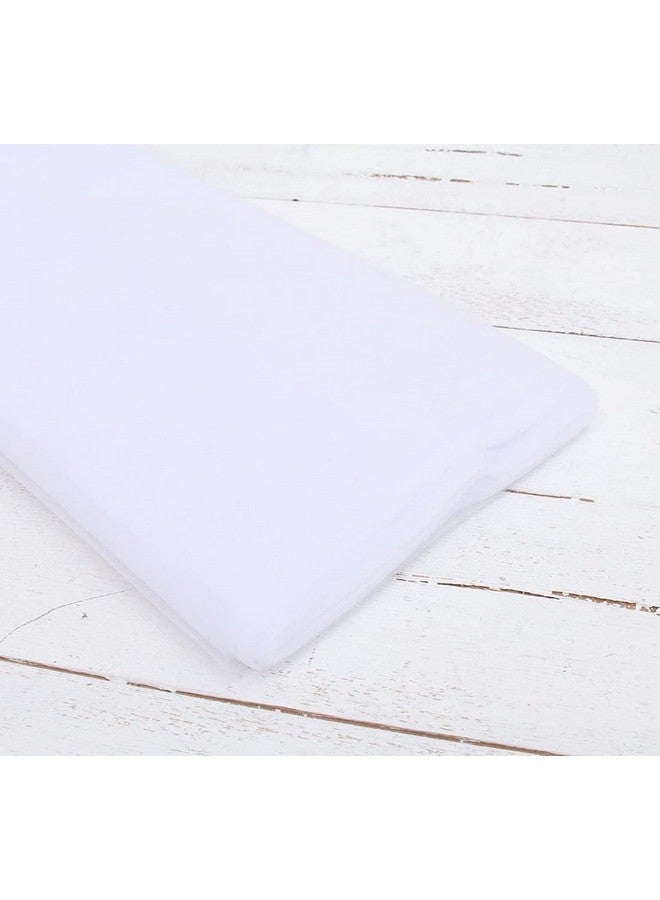 VRB Dec قماش شبكة متعدد الأغراض من VRB DecTM للتزيين، تعبئة التروسو، قاعة الحفلات، باقة، تعبئة الهدايا، غرفة البوجا (10 متر، أبيض)، تجريدي - Image 2