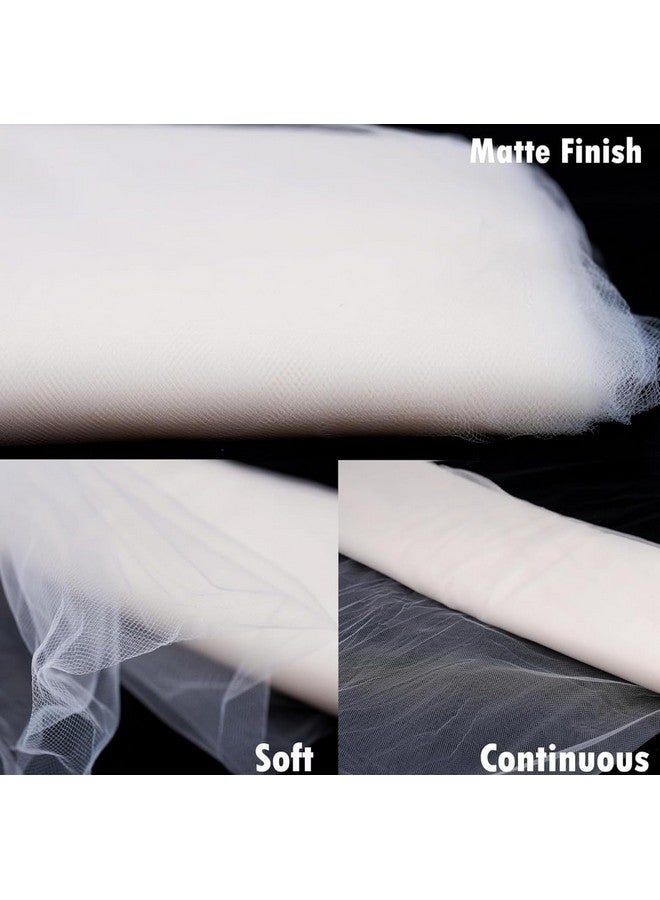 VRB Dec قماش شبكة متعدد الأغراض من VRB DecTM للتزيين، تعبئة التروسو، قاعة الحفلات، باقة، تعبئة الهدايا، غرفة البوجا (10 متر، أبيض)، تجريدي - Image 5